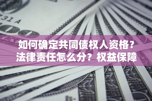 武汉如何确定共同债权人资格？法律责任怎么分？权益保障技巧揭秘！