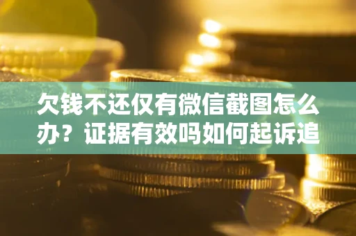 武汉欠钱不还仅有微信截图怎么办？证据有效吗如何起诉追回欠款？