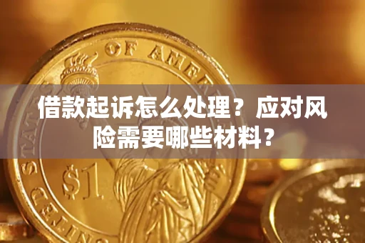 武汉借款起诉怎么处理？应对风险需要哪些材料？