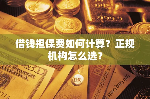 武汉借钱担保费如何计算？正规机构怎么选？