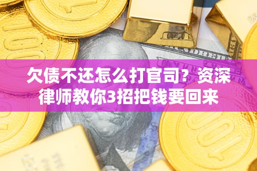武汉欠债不还怎么打官司？资深律师教你3招把钱要回来