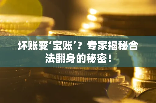 武汉坏账变‘宝账’？专家揭秘合法翻身的秘密！