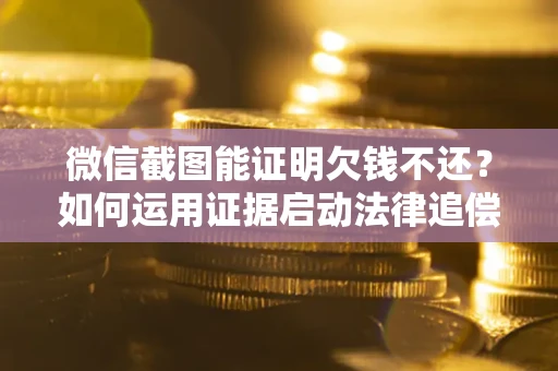 武汉微信截图能证明欠钱不还？如何运用证据启动法律追偿程序？