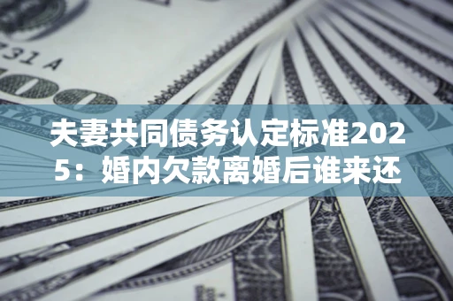 武汉夫妻共同债务认定标准2025:婚内欠款离婚后谁来还? 武汉夫妻共同债务认定标准2025:婚内欠款离婚后谁来还?