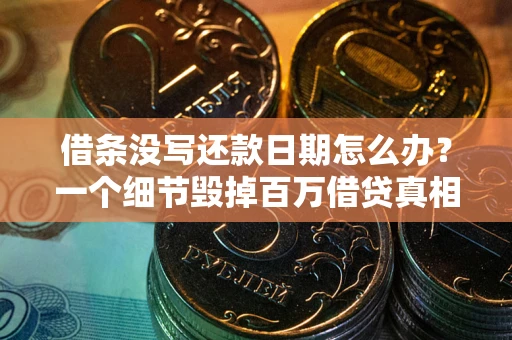 武汉借条没写还款日期怎么办？一个细节毁掉百万借贷真相