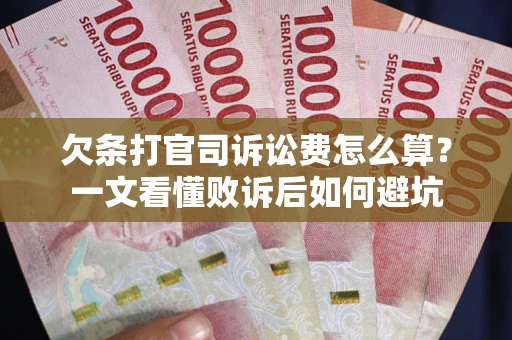 武汉欠条打官司诉讼费怎么算？一文看懂败诉后如何避坑