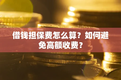 武汉借钱担保费怎么算？如何避免高额收费？
