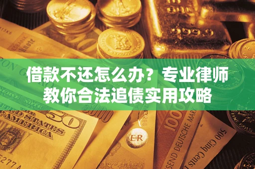 武汉借款不还怎么办？专业律师教你合法追债实用攻略