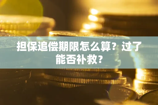 武汉担保追偿期限怎么算？过了能否补救？